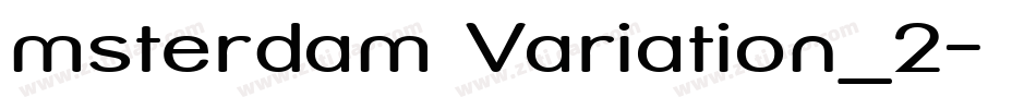msterdam Variation_2字体转换